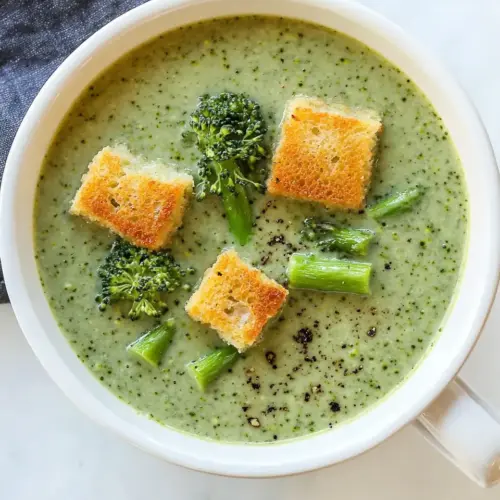 Slow Cooked Broccoli and Asparagus Soup