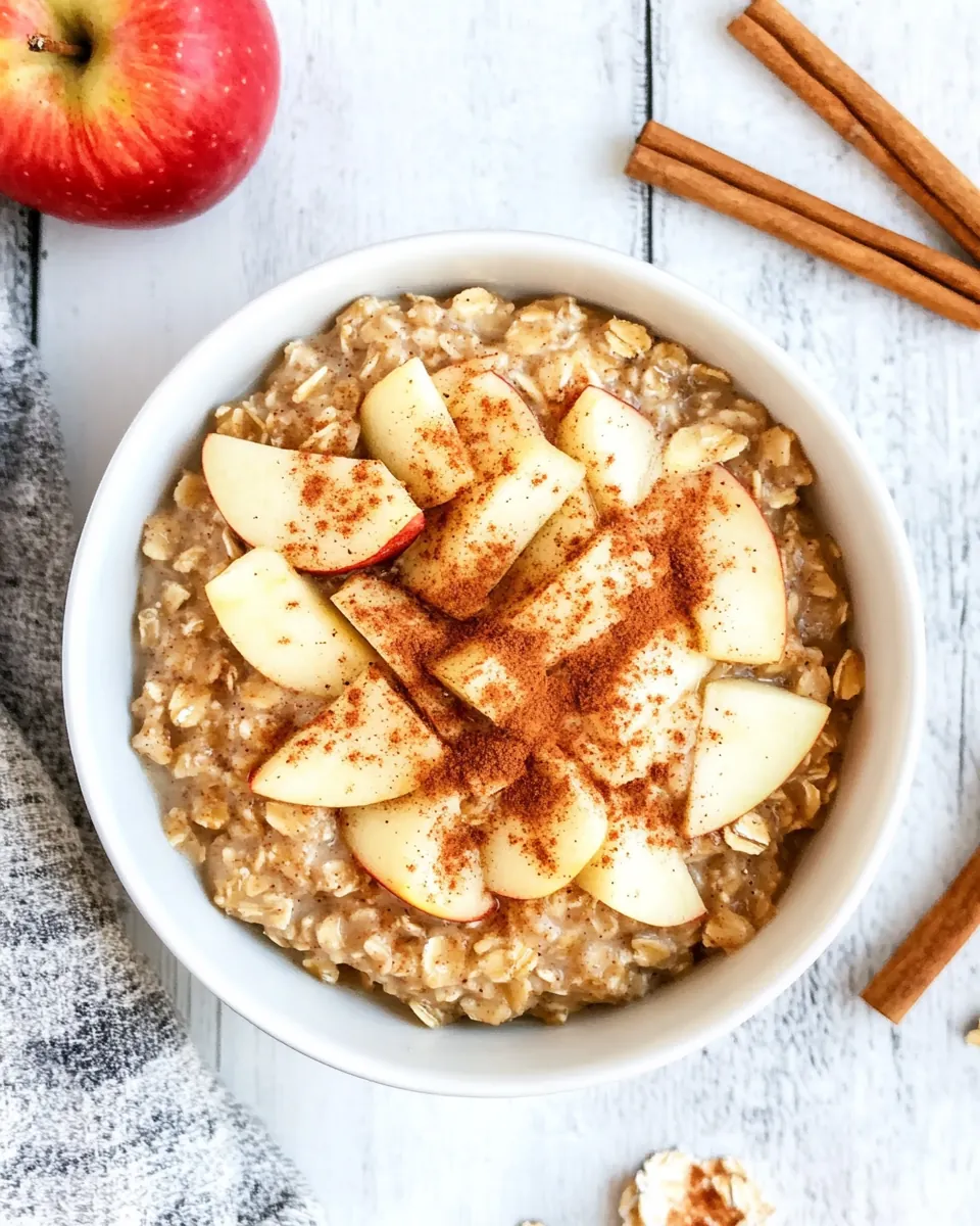 Slow Cooker Apple Cinnamon Oatmeal