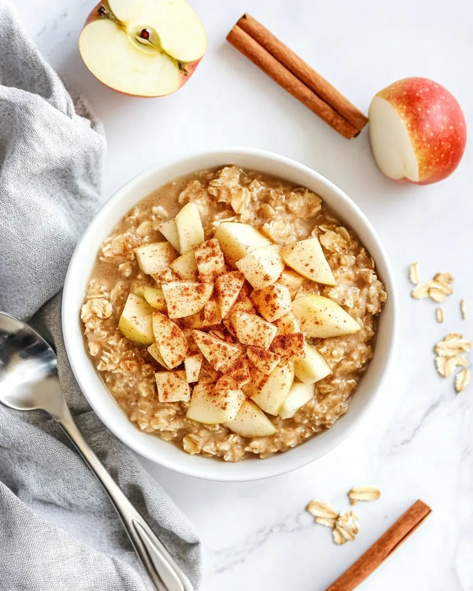 Slow Cooker Apple Cinnamon Oatmeal
