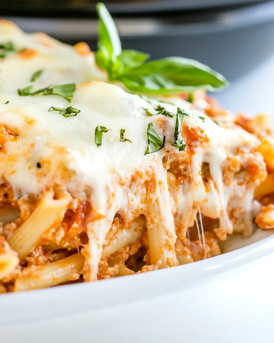 Slow Cooker Baked Ziti