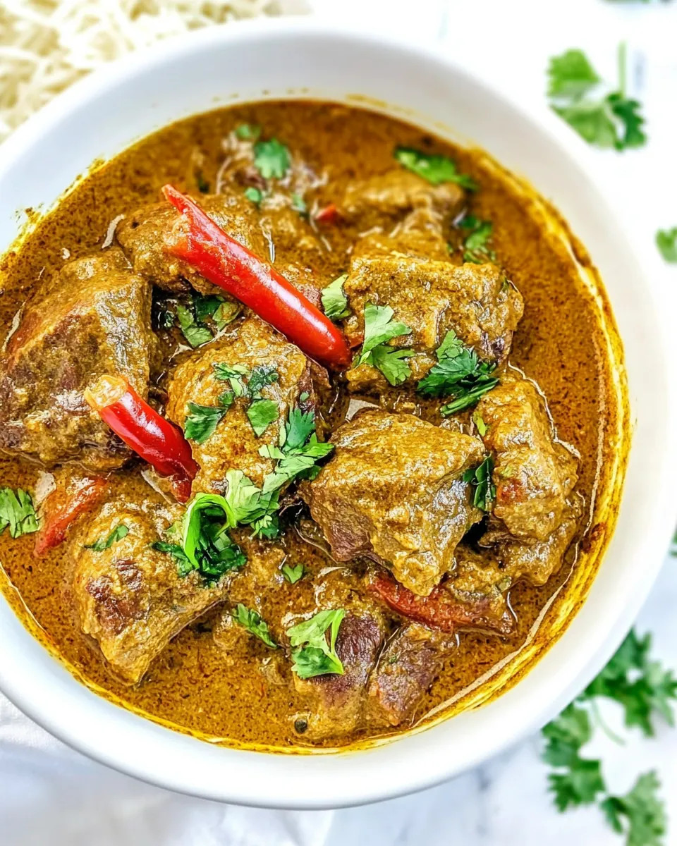 Slow Cooker Beef Madras