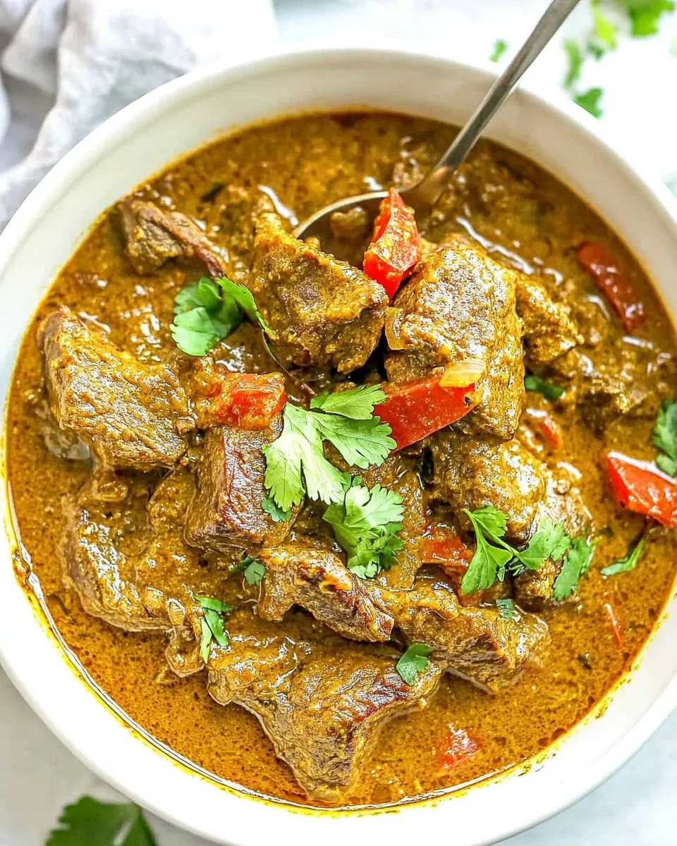 Slow Cooker Beef Madras