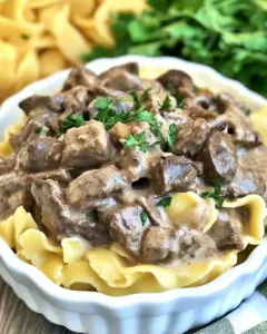 Slow Cooker Beef Stroganoff