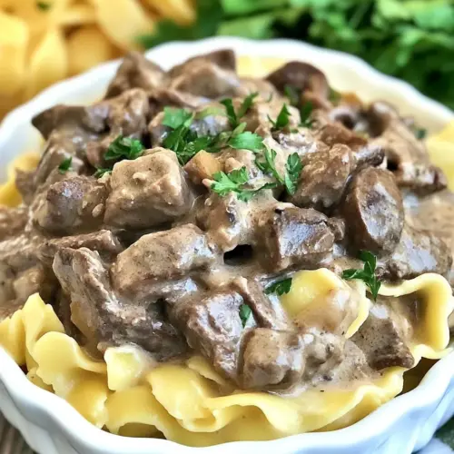 Slow Cooker Beef Stroganoff