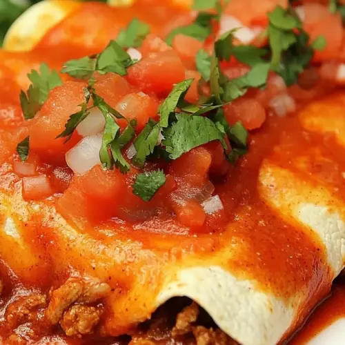 Slow Cooker Beefed Up Enchiladas