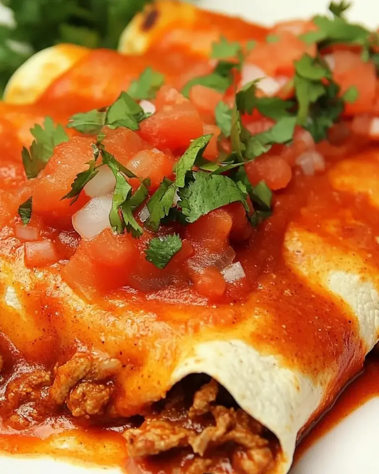 Slow Cooker Beefed Up Enchiladas