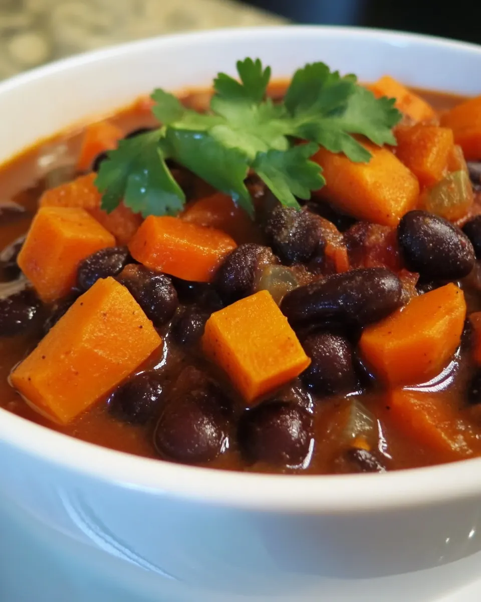 Slow Cooker Black Bean Veggie Soup