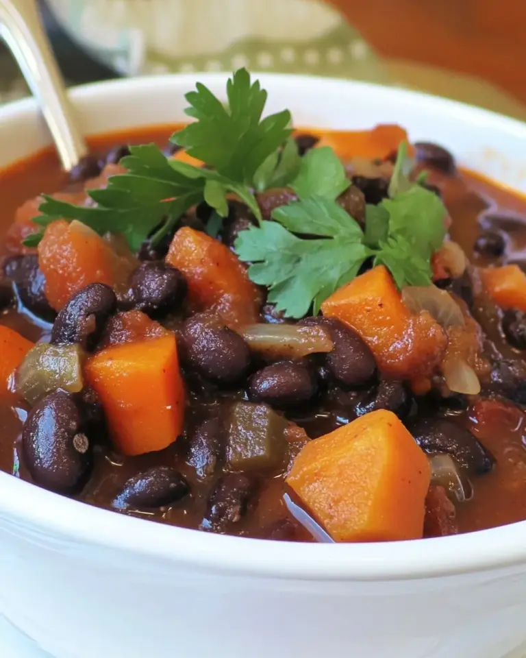 Slow Cooker Black Bean Veggie Soup