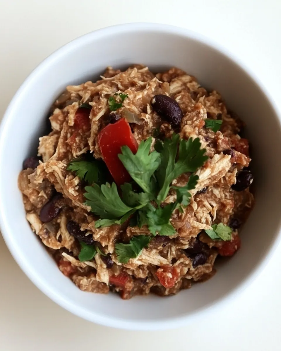 Slow Cooker Black Beans and Chicken