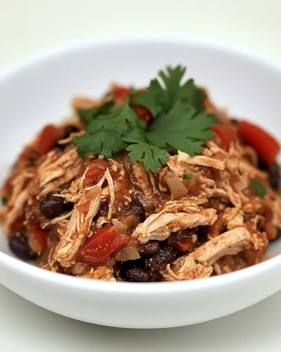 Slow Cooker Black Beans and Chicken