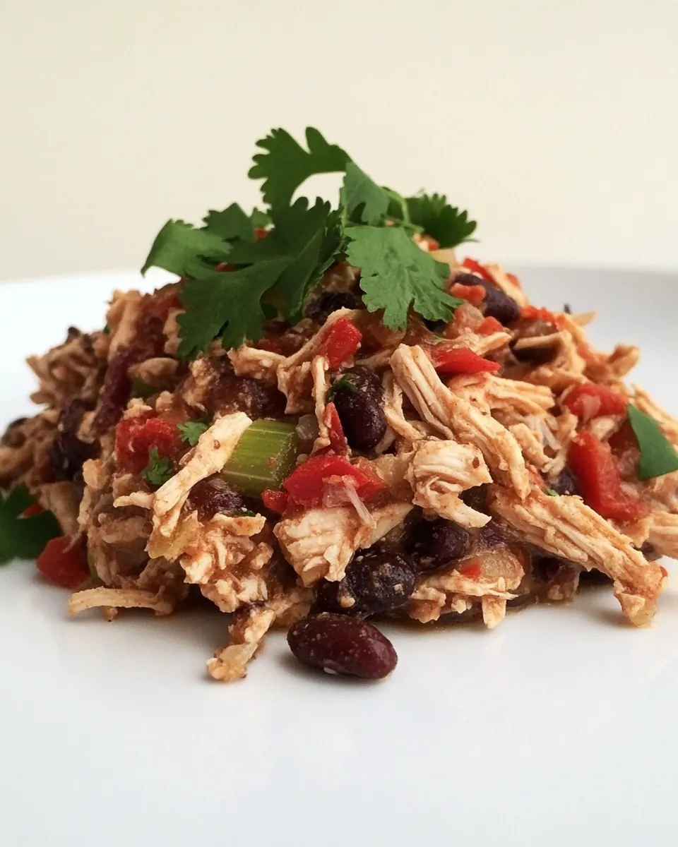 Slow Cooker Black Beans and Chicken