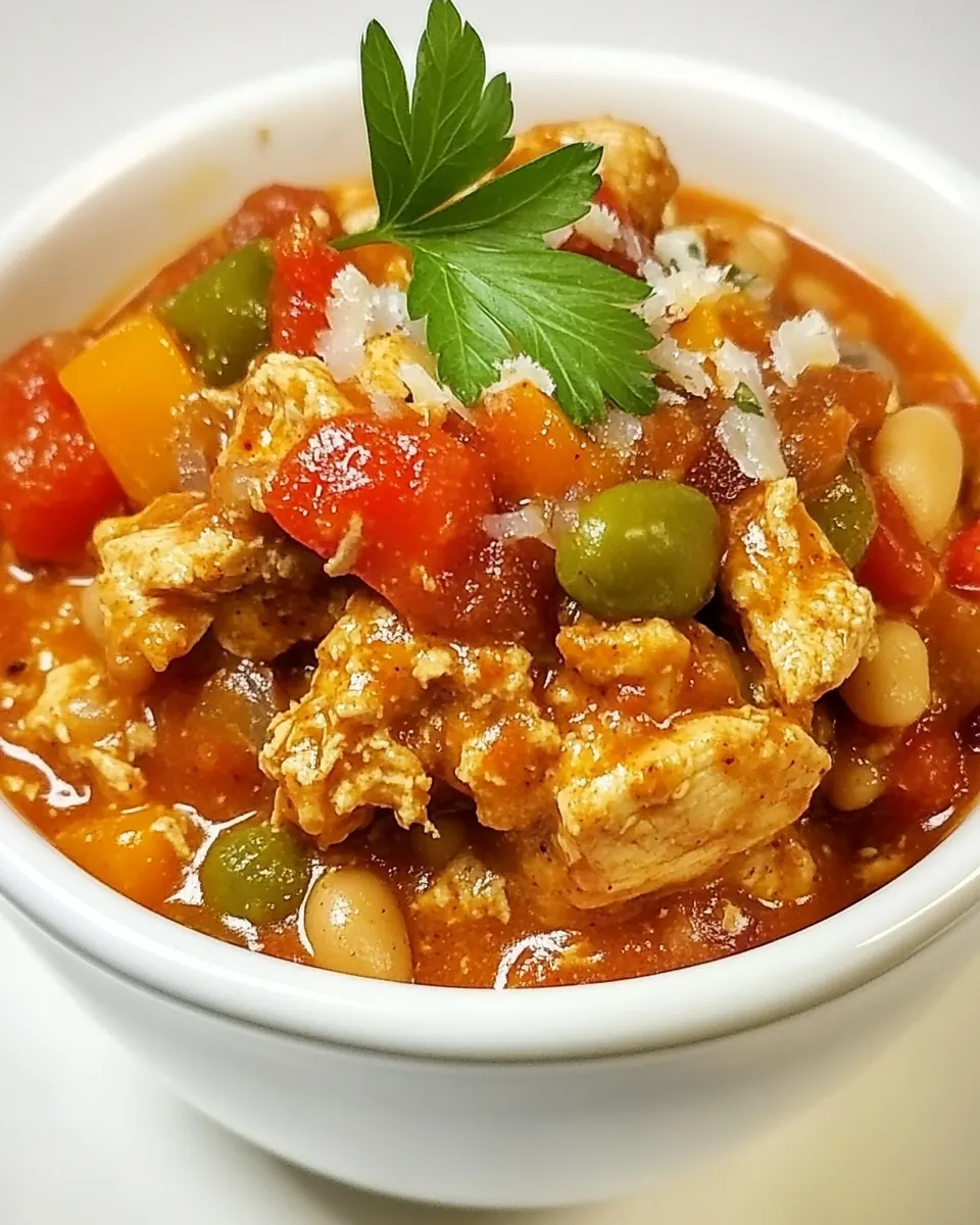 Slow Cooker Buffalo Chicken Chili
