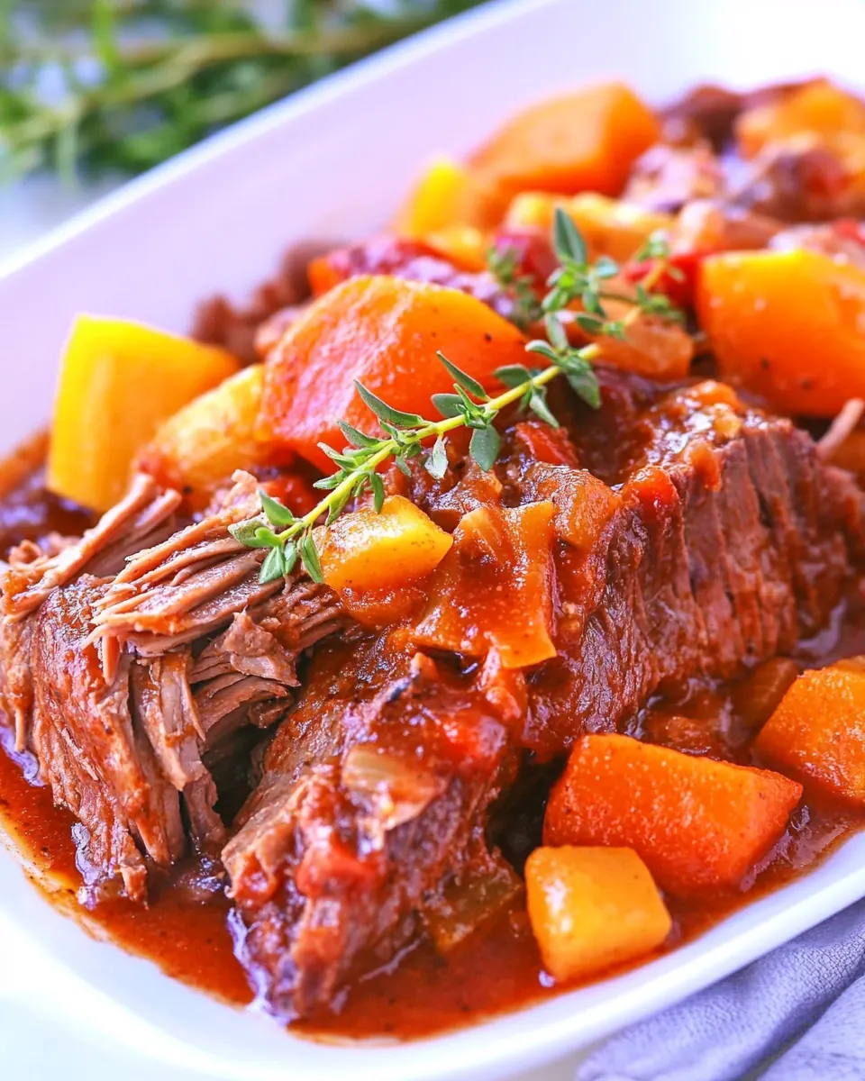 Slow Cooker Caribbean Pot Roast