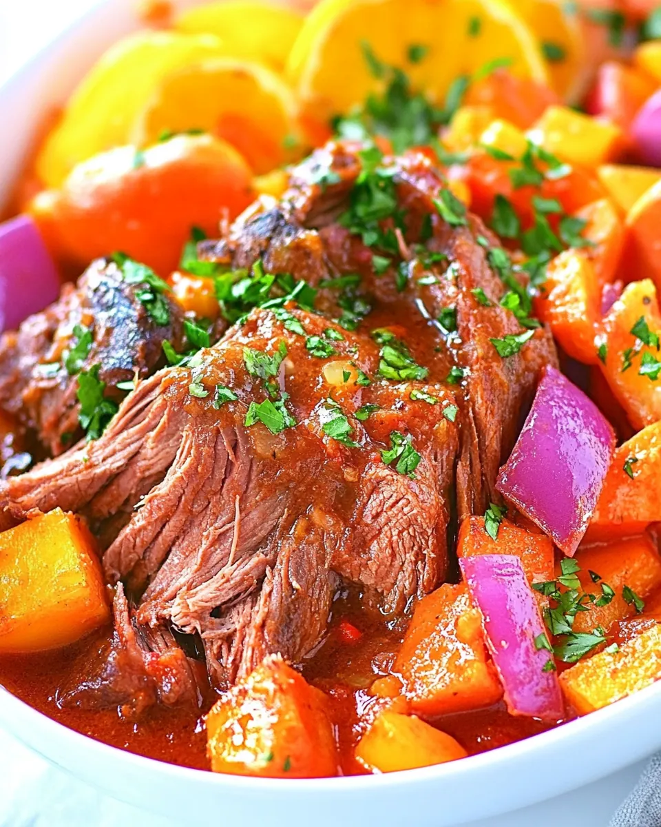Slow Cooker Caribbean Pot Roast