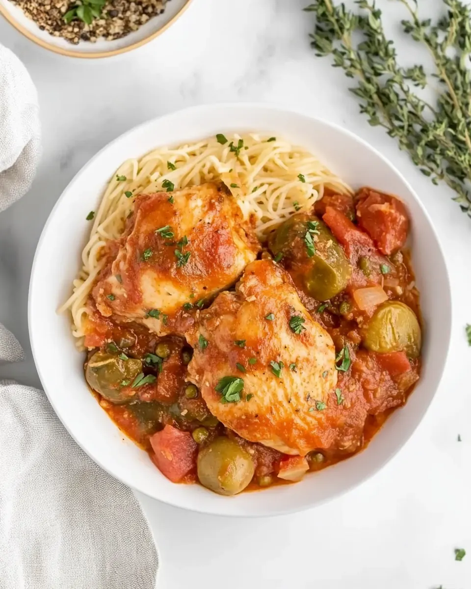 Slow Cooker Chicken Cacciatore