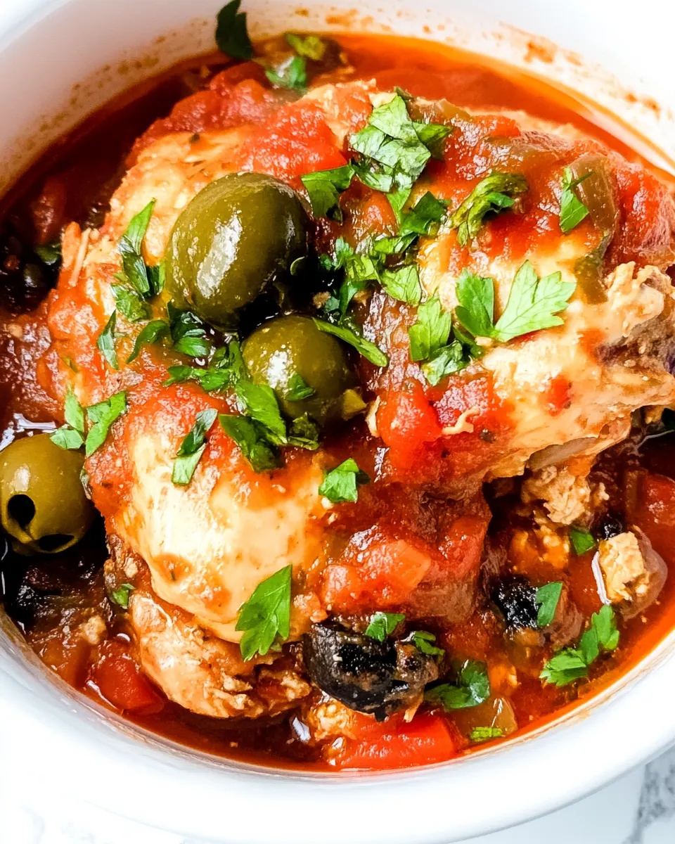 Slow Cooker Chicken Cacciatore