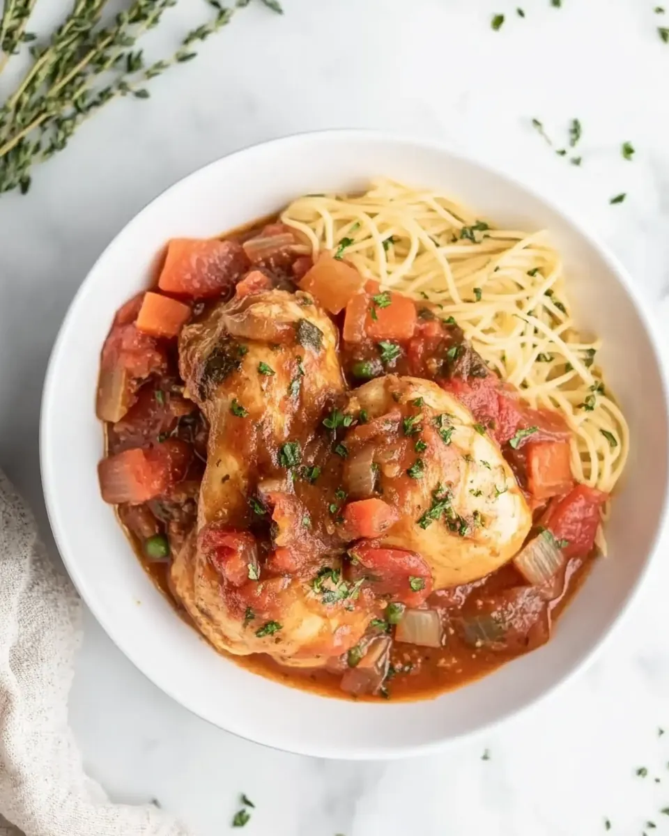 Slow Cooker Chicken Cacciatore