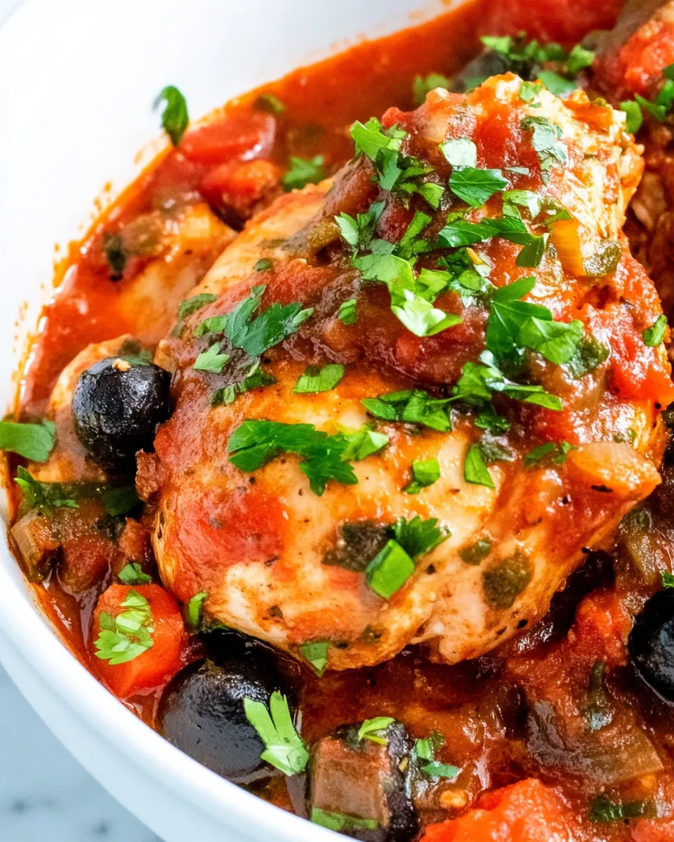 Slow Cooker Chicken Cacciatore