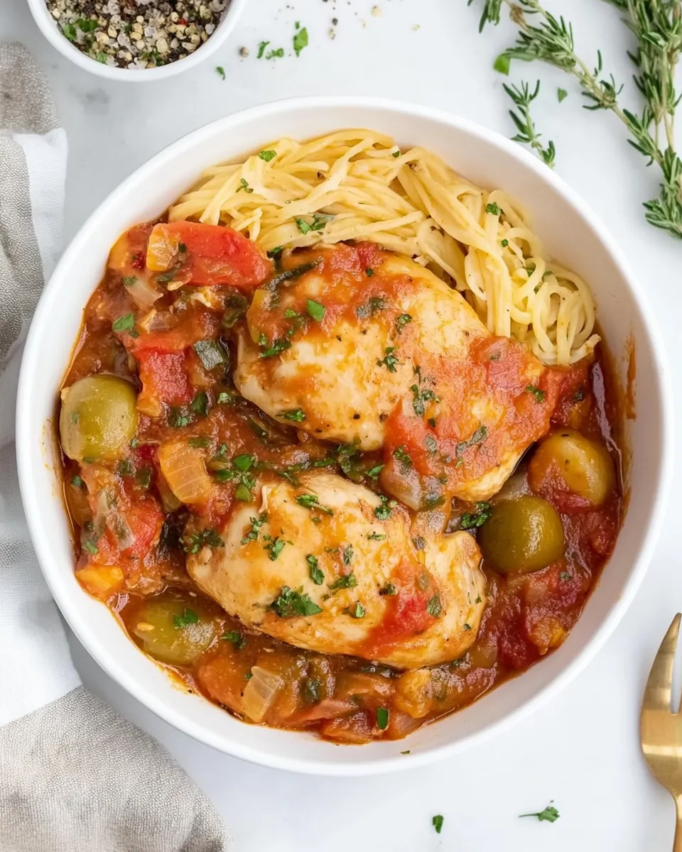 Slow Cooker Chicken Cacciatore