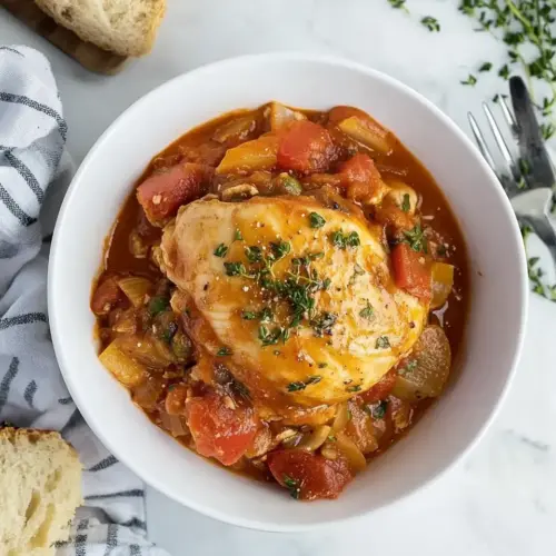 Slow Cooker Chicken Cacciatore