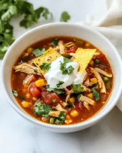 Slow Cooker Chicken Fajita Tortilla Soup