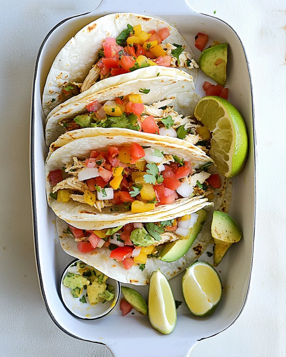 Slow Cooker Chicken Tacos