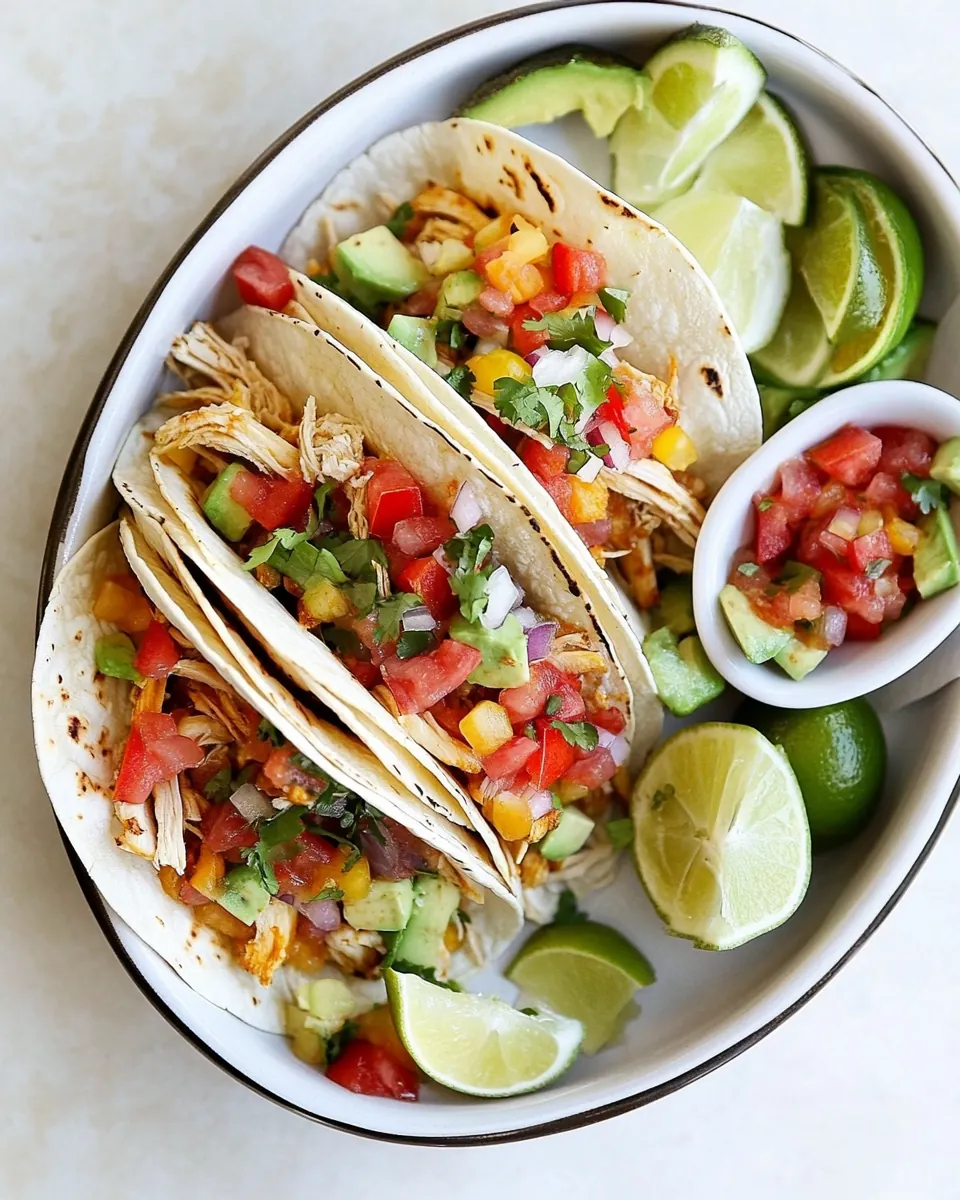 Slow Cooker Chicken Tacos
