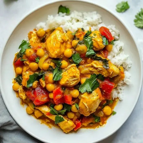Slow Cooker Chicken and Chick Pea Tagine