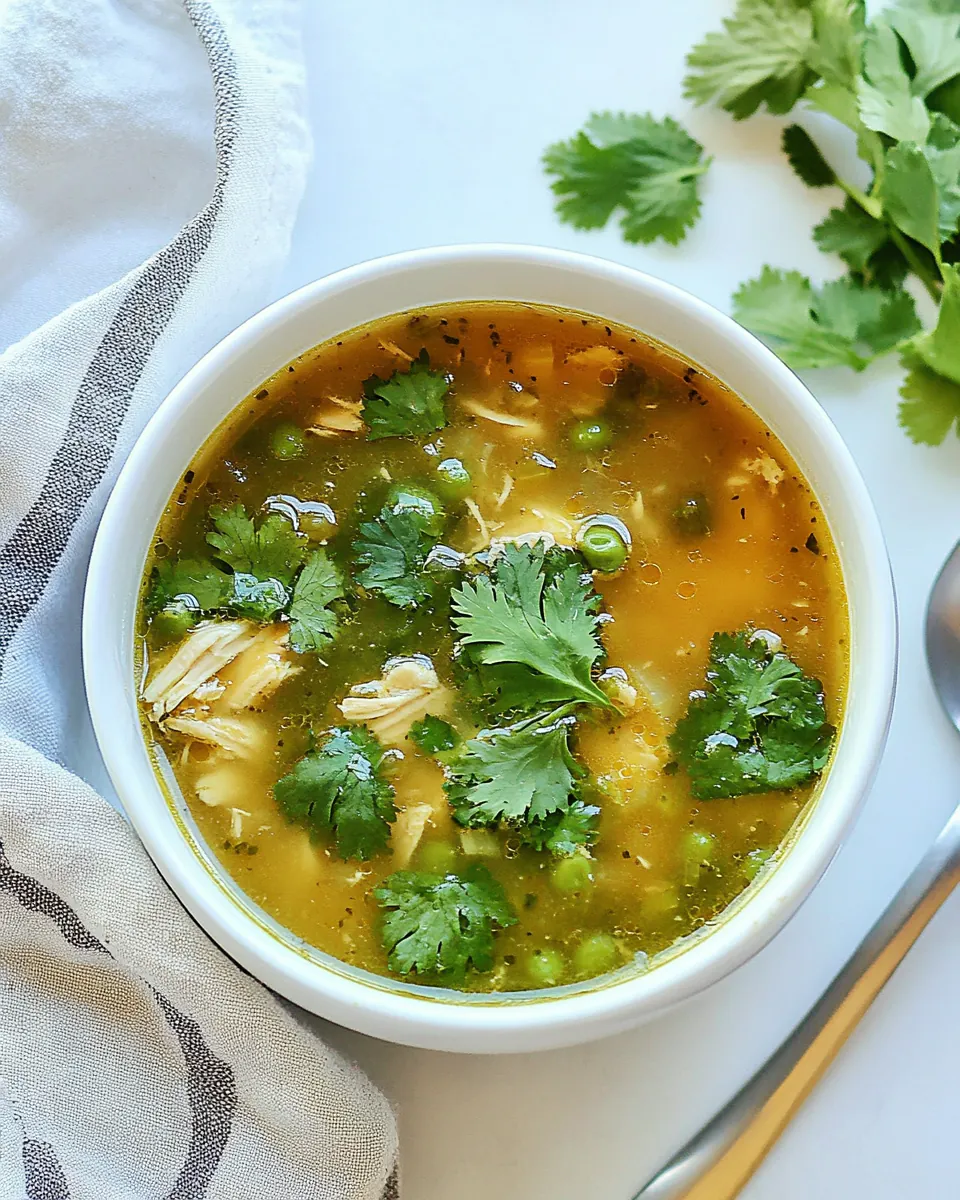 Slow Cooker Chicken and Green Chile Soup