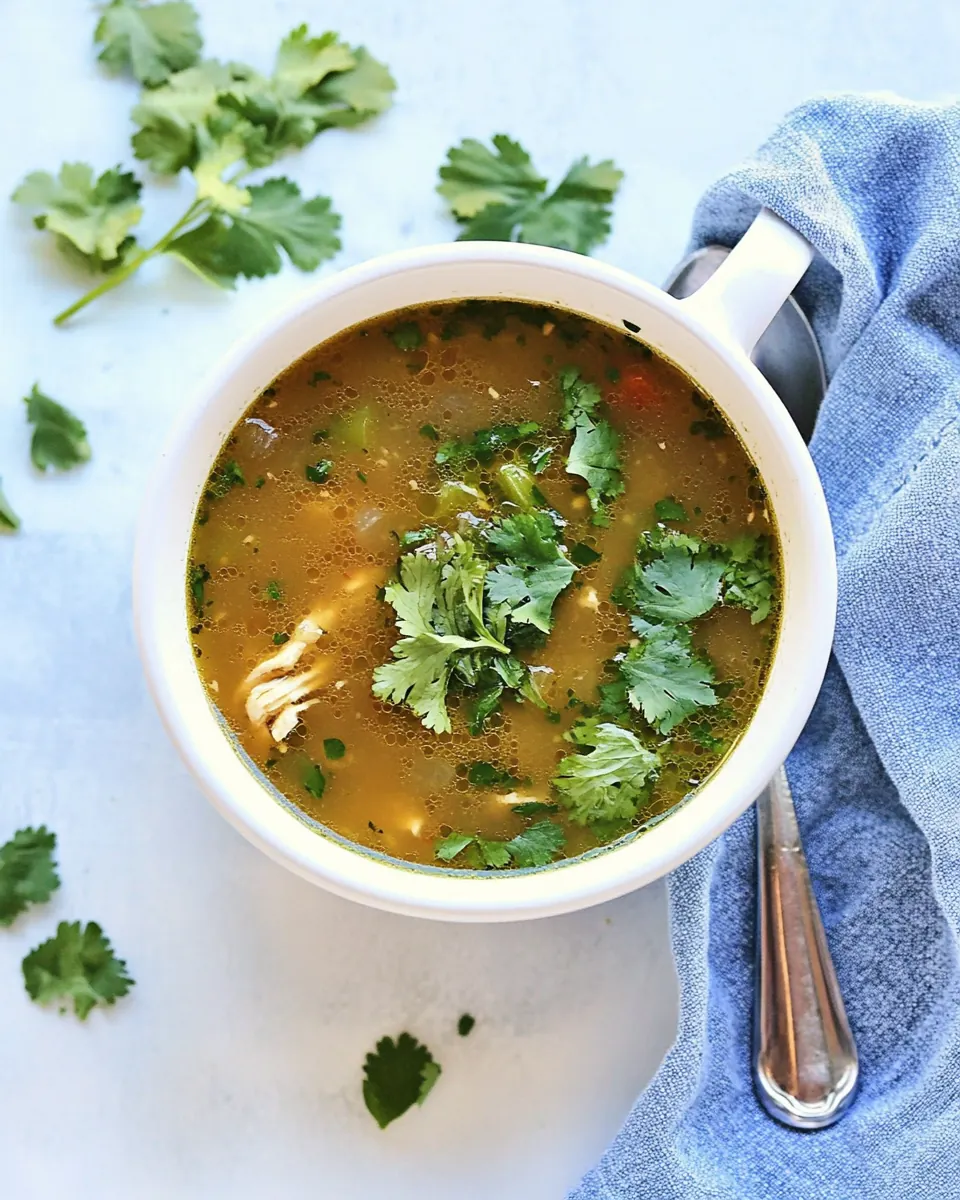 Slow Cooker Chicken and Green Chile Soup
