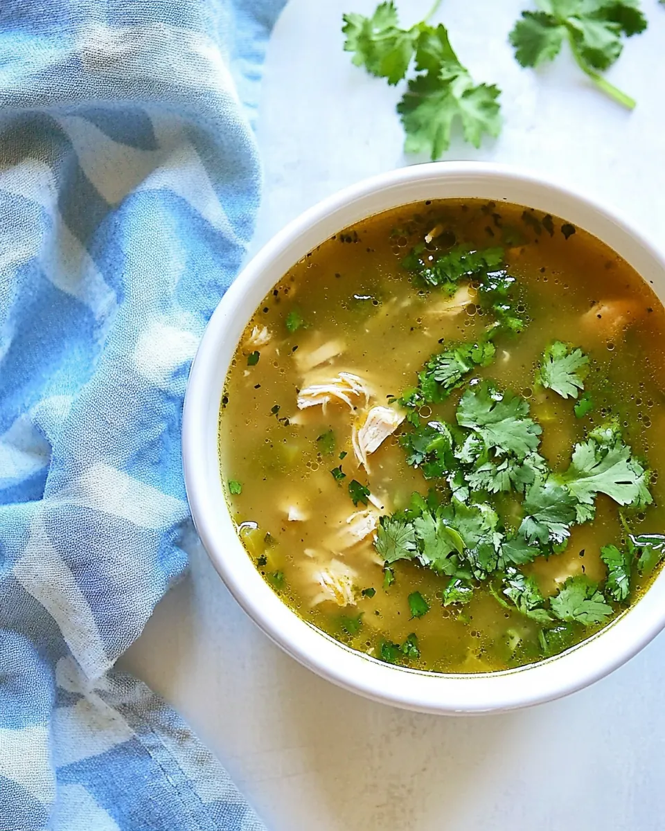 Slow Cooker Chicken and Green Chile Soup
