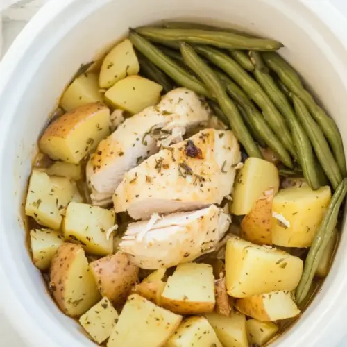 Slow Cooker Chicken and Potatoes with Green Beans