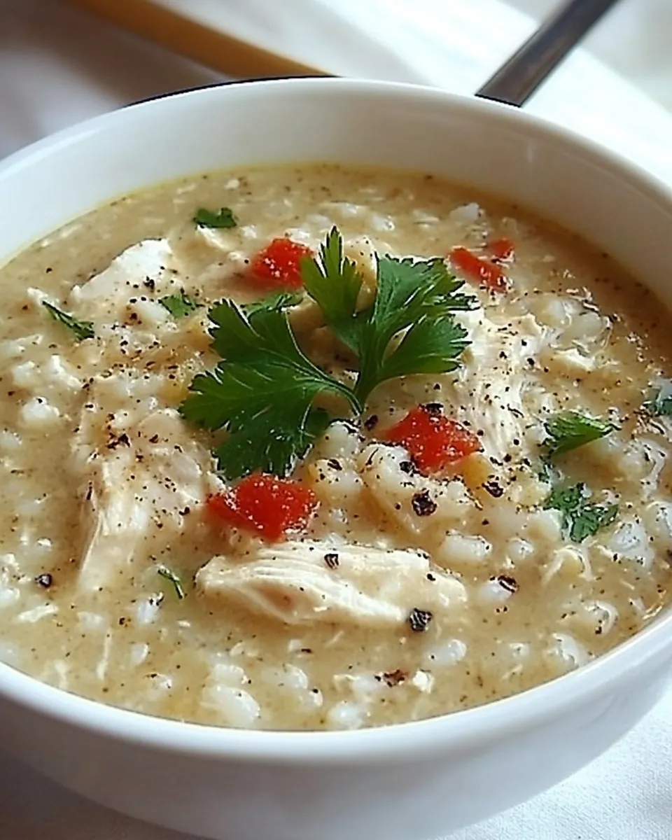 Slow Cooker Chicken and Rice Soup