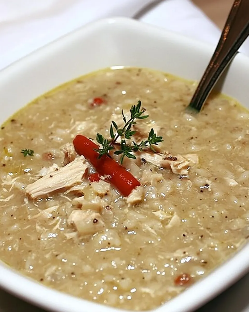 Slow Cooker Chicken and Rice Soup