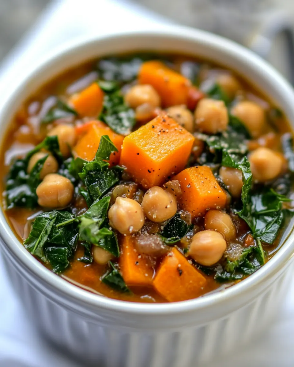Slow Cooker Chickpea Sweet Potato Stew