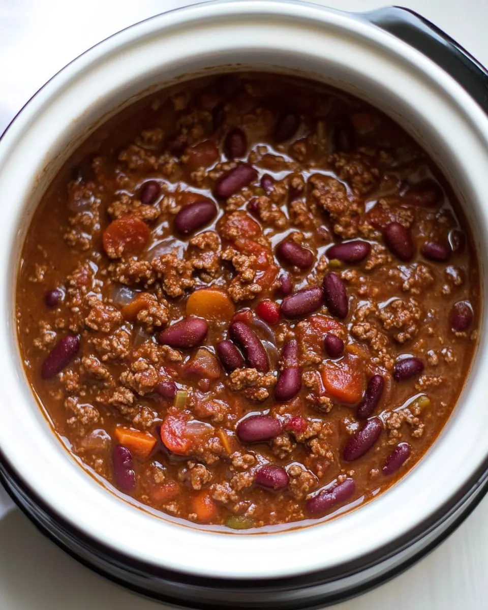 Slow Cooker Chili