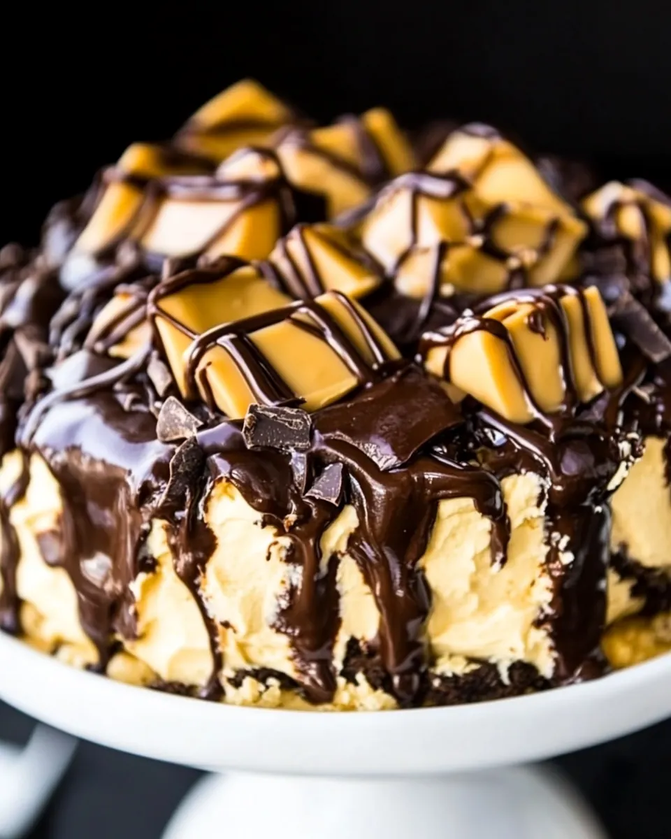 Slow Cooker Chocolate Peanut Butter Cake