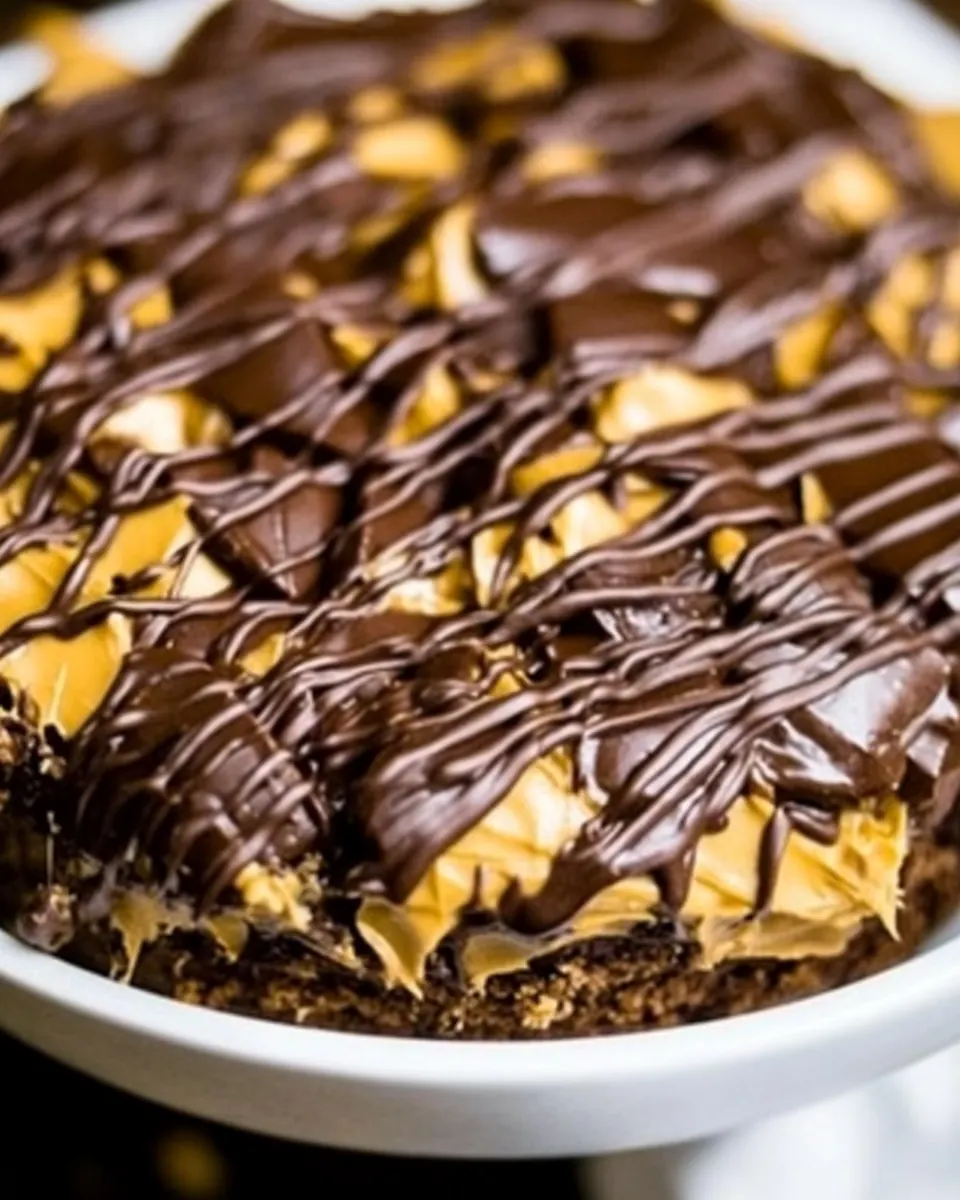 Slow Cooker Chocolate Peanut Butter Cake