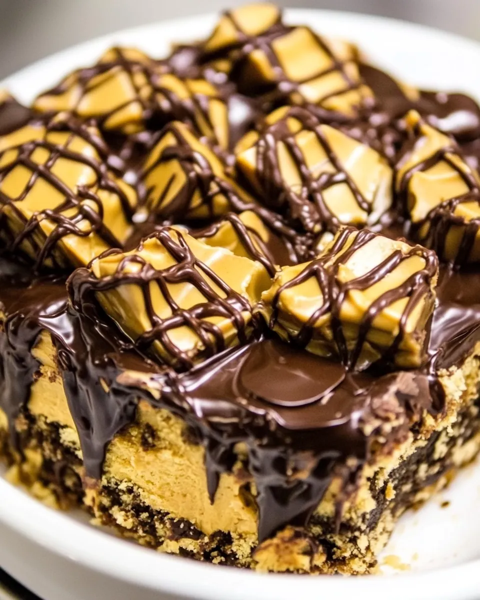 Slow Cooker Chocolate Peanut Butter Cake
