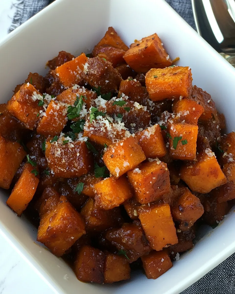 Slow Cooker Coconut Curry Sweet Potatoes