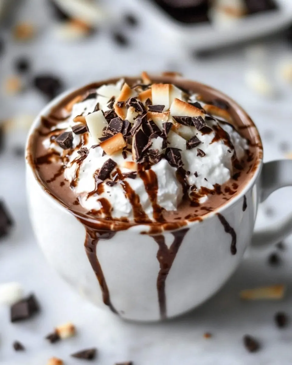 Slow Cooker Coconut Hot Chocolate