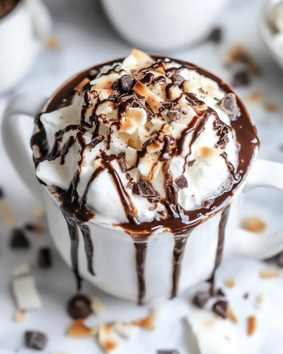 Slow Cooker Coconut Hot Chocolate