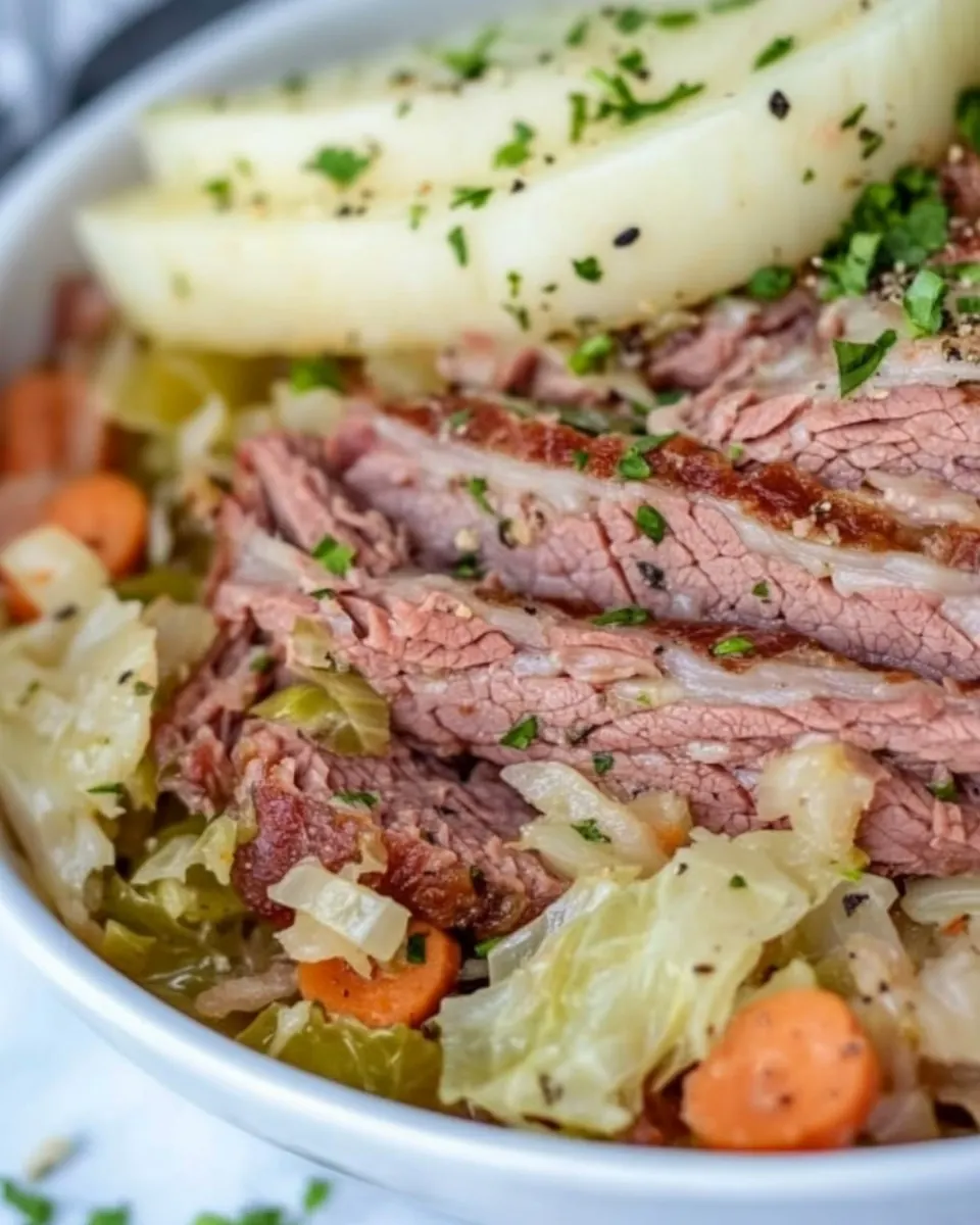 Slow Cooker Corned Beef and Cabbage