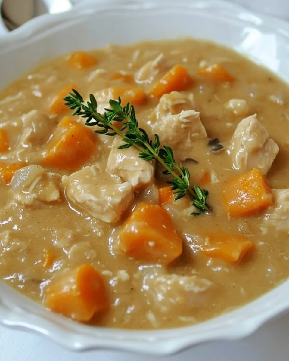 Slow Cooker Cream of Chicken Stew