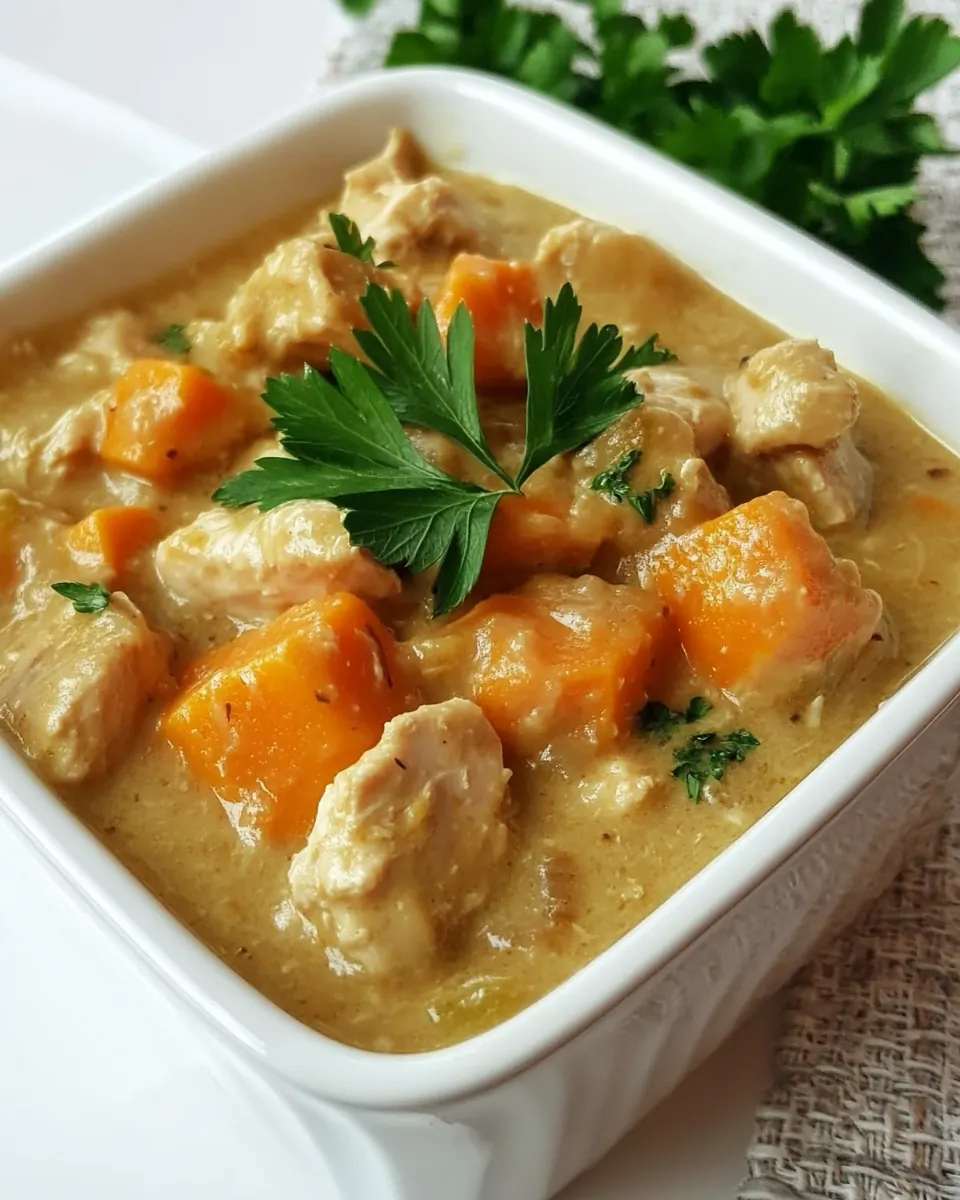 Slow Cooker Cream of Chicken Stew