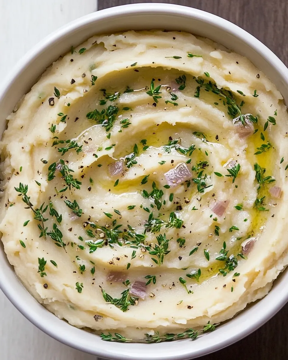 Slow Cooker Garlic Mashed Potatoes