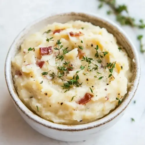 Slow Cooker Garlic and Thyme Mashed Potatoes