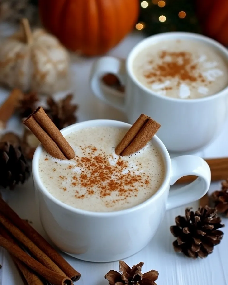 Slow Cooker Gingerbread Pumpkin Lattes