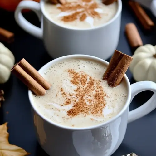 Slow Cooker Gingerbread Pumpkin Lattes