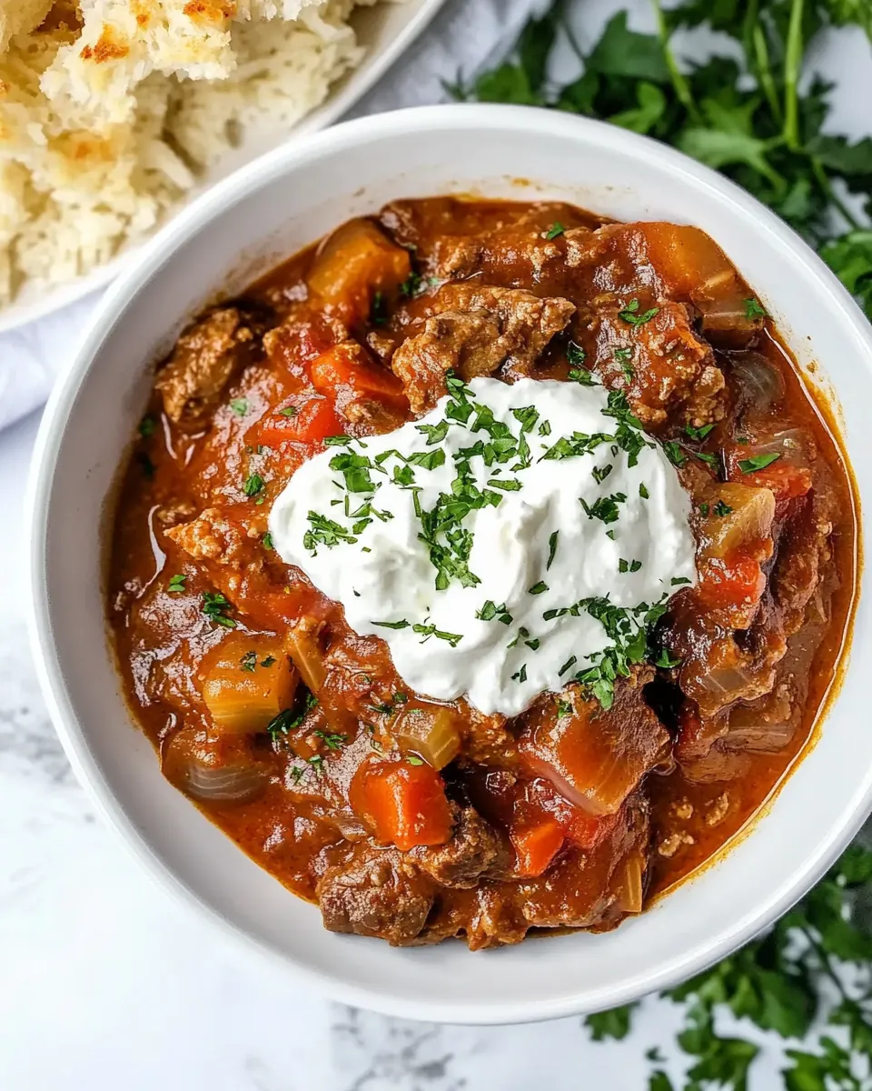 Slow Cooker Hungarian Goulash